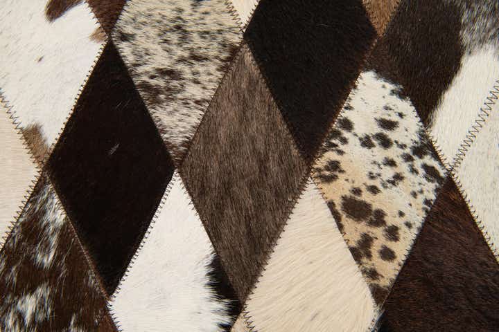 4' 1 x 5' 10 Cowhide Stocks Rug