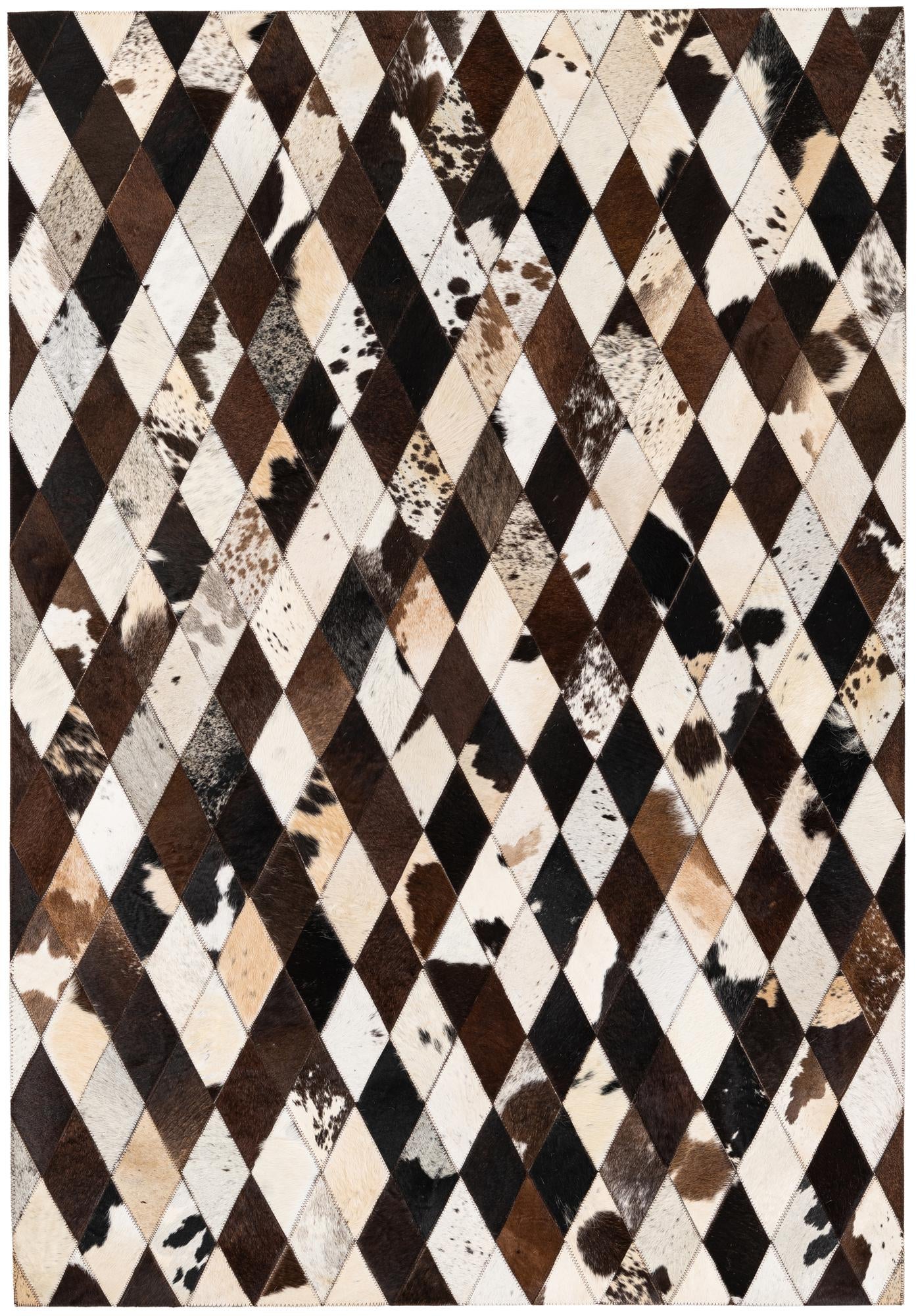 4' 1 x 5' 10 Cowhide Stocks Rug