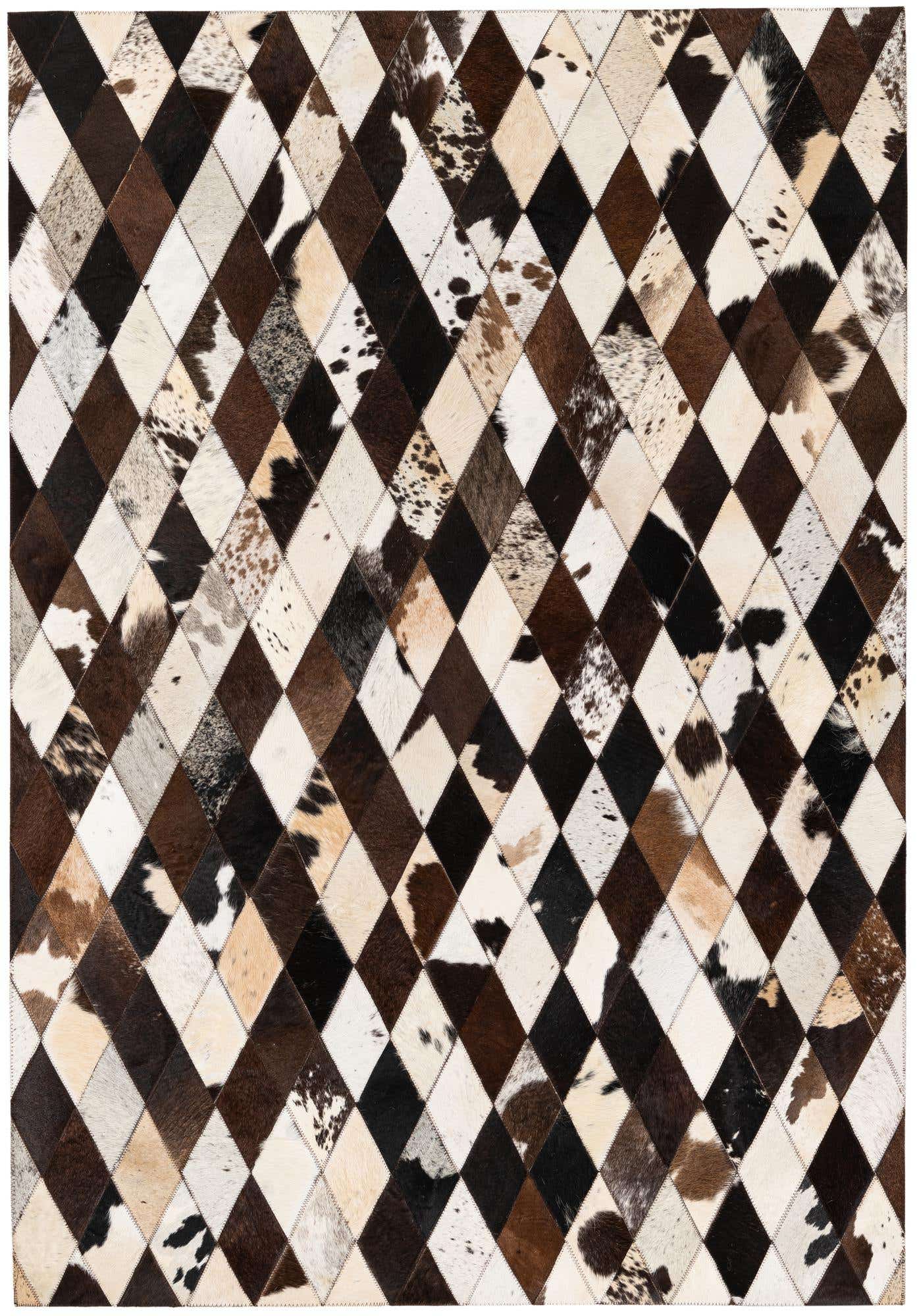 4' 1 x 5' 10 Cowhide Stocks Rug