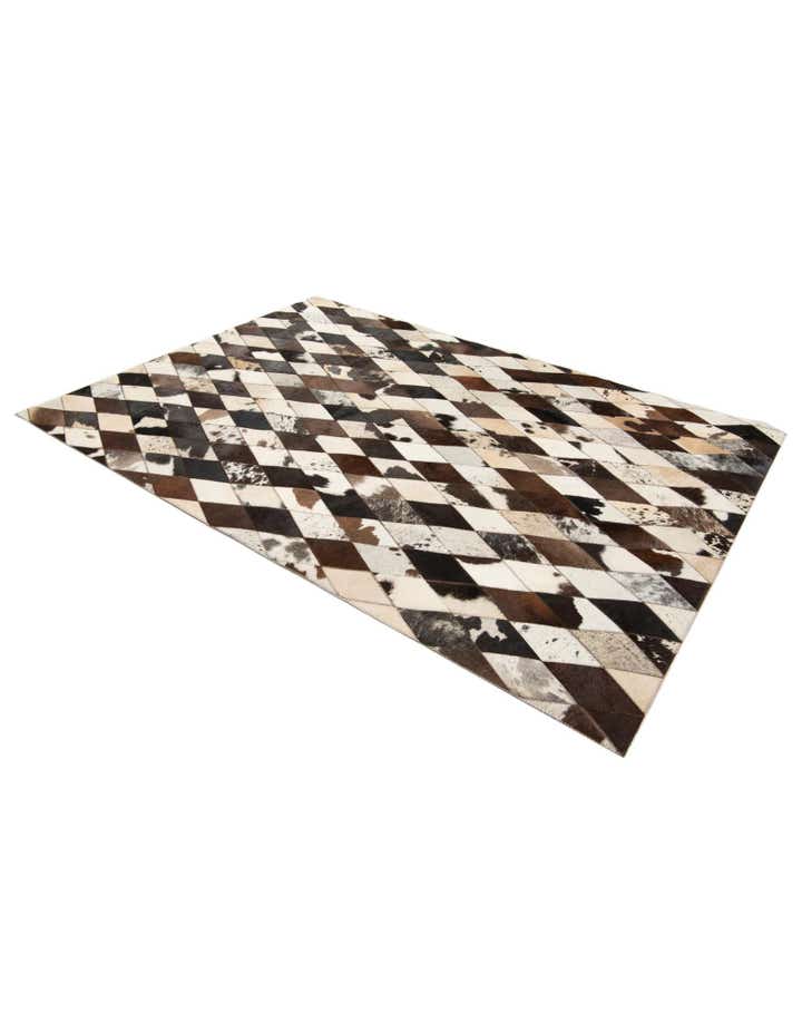 4' 1 x 5' 10 Cowhide Stocks Rug