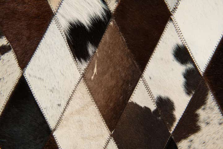 4' 1 x 5' 10 Cowhide Stocks Rug