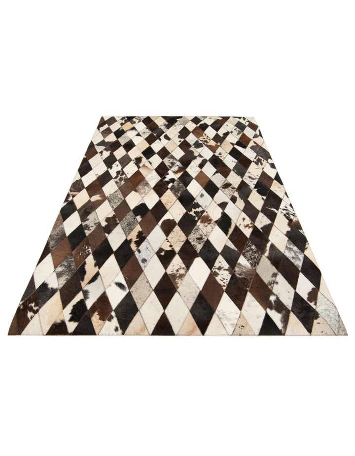 4' 1 x 5' 10 Cowhide Stocks Rug