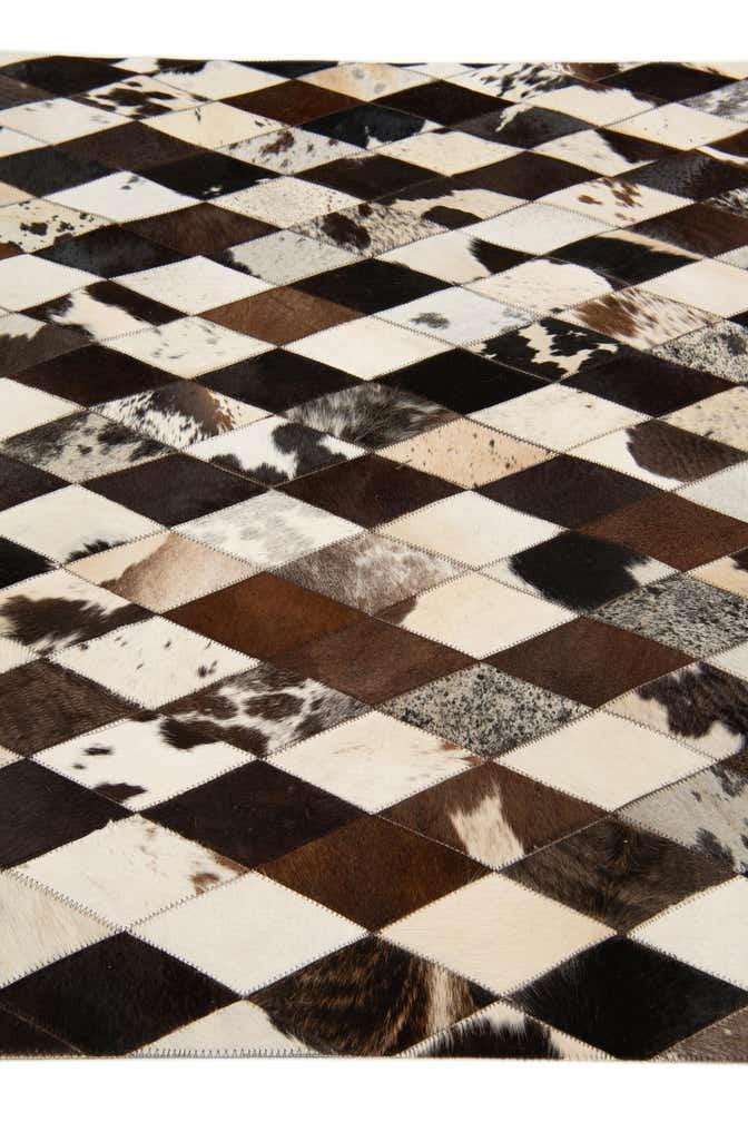 4' 1 x 5' 10 Cowhide Stocks Rug