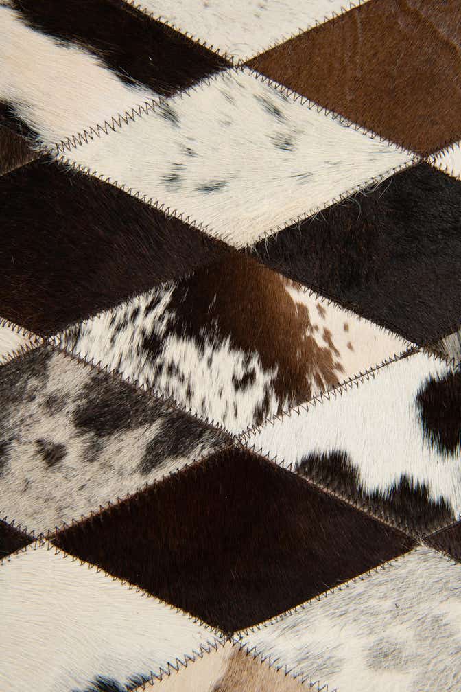4' 1 x 5' 10 Cowhide Stocks Rug