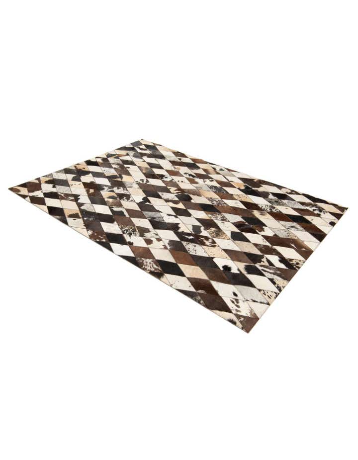4' 1 x 5' 10 Cowhide Stocks Rug