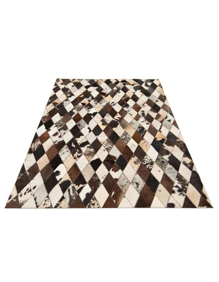 4' 1 x 5' 10 Cowhide Stocks Rug