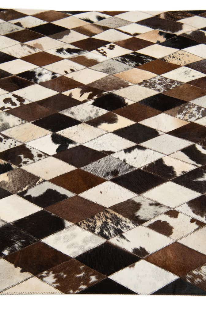4' 1 x 5' 10 Cowhide Stocks Rug