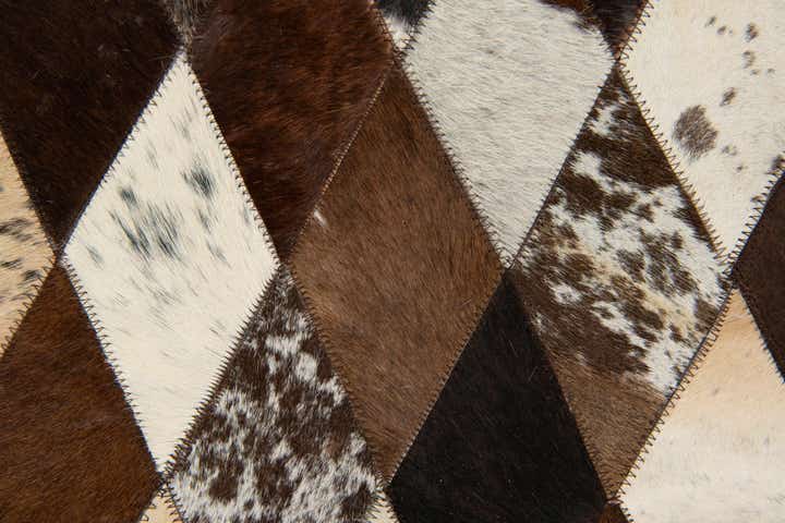 4' 1 x 5' 10 Cowhide Stocks Rug