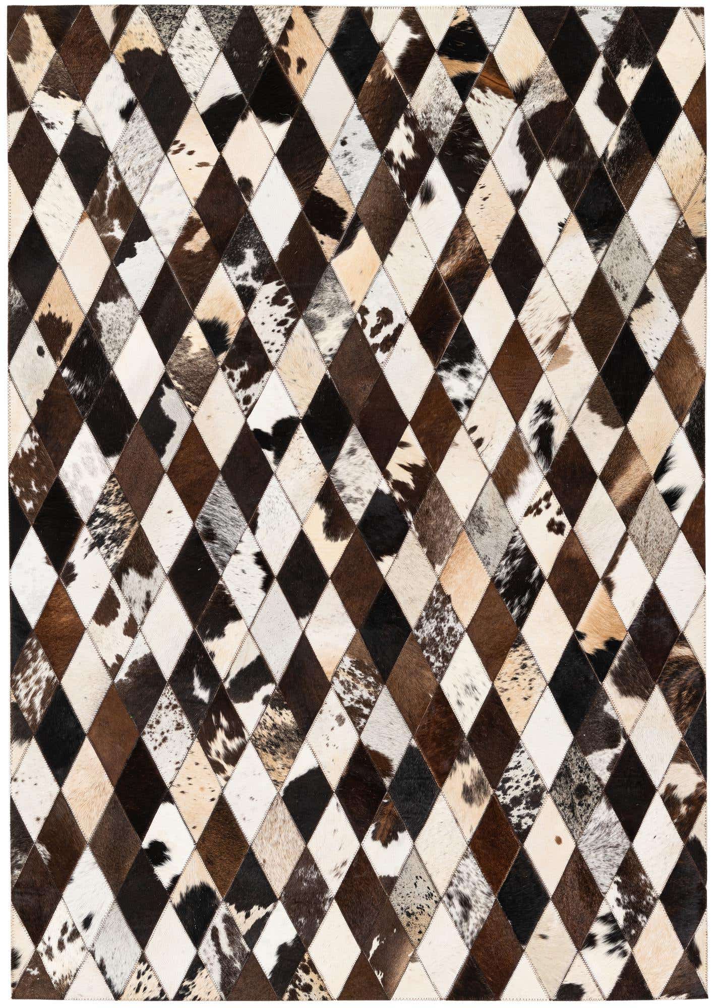 4' 1 x 5' 10 Cowhide Stocks Rug