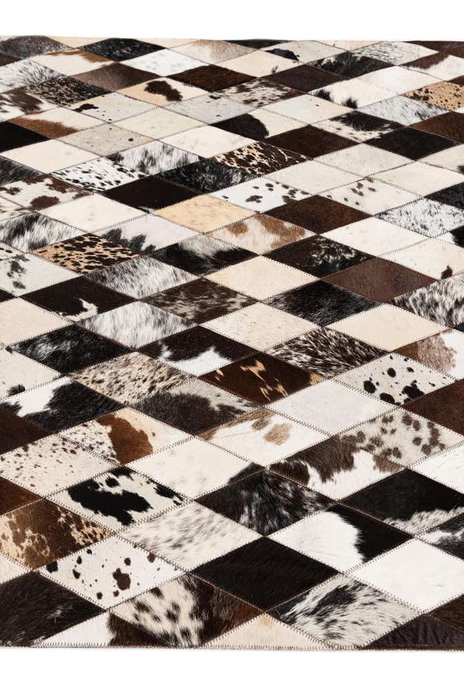 4' 1 x 5' 10 Cowhide Stocks Rug