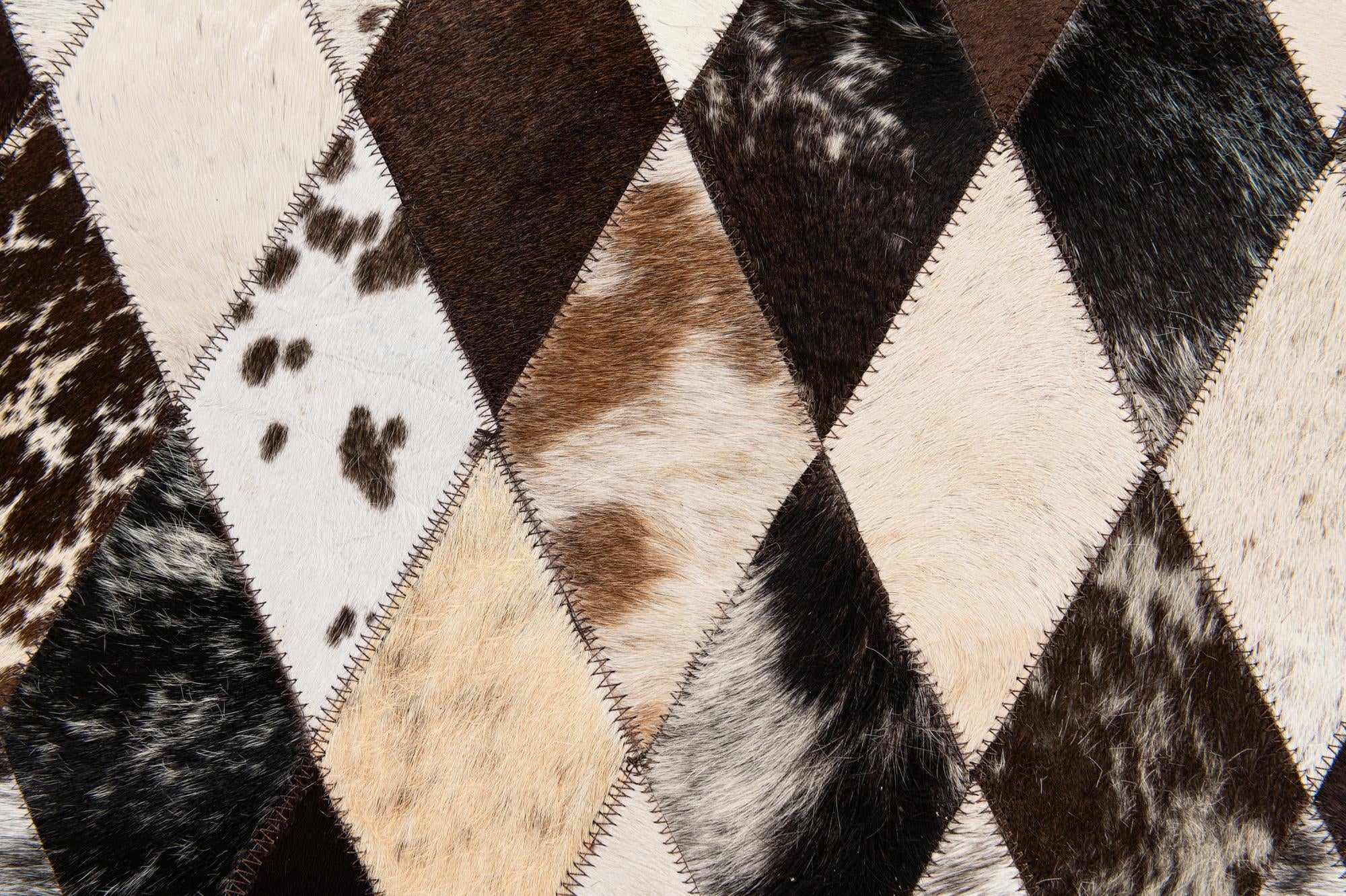 4' 1 x 5' 10 Cowhide Stocks Rug