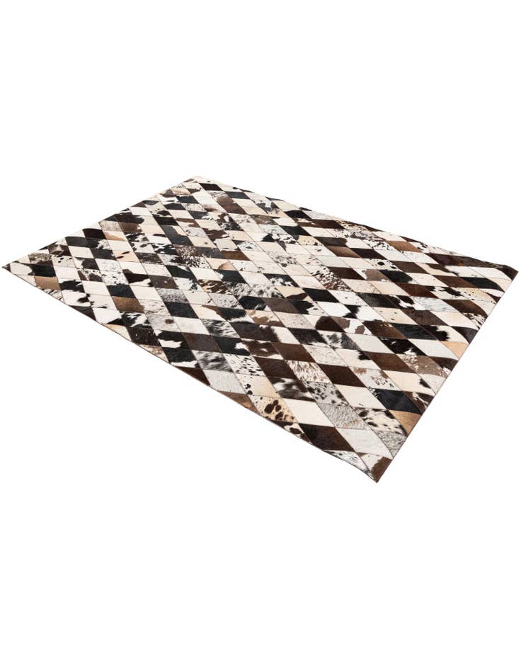 Detail image of 4' x 5' 10 Cowhide Stocks Rug