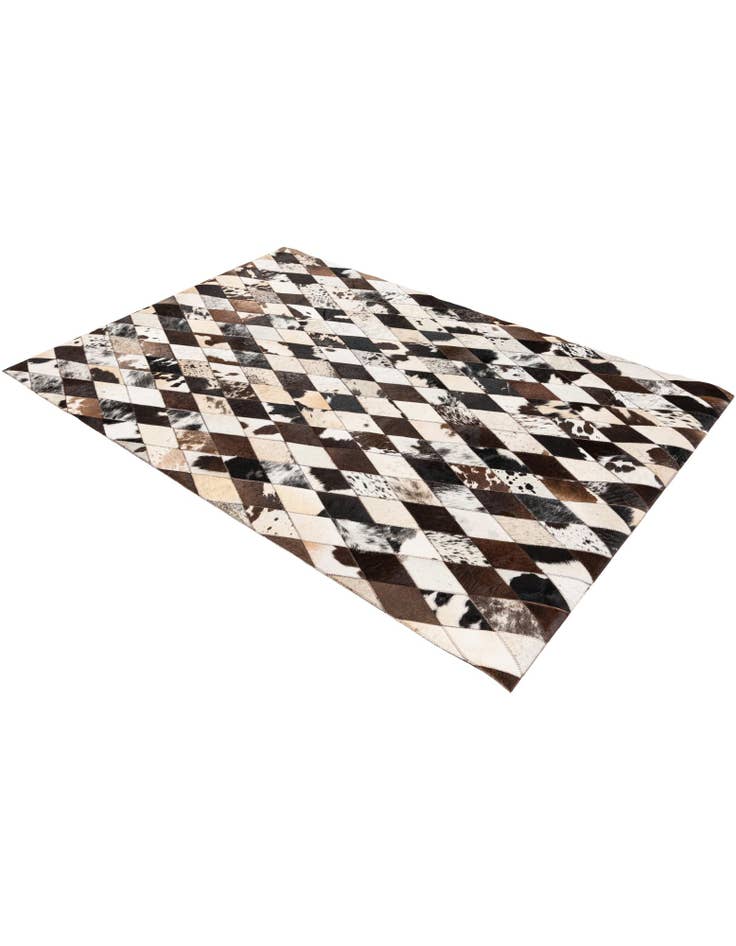 Detail image of 4' x 5' 10 Cowhide Stocks Rug