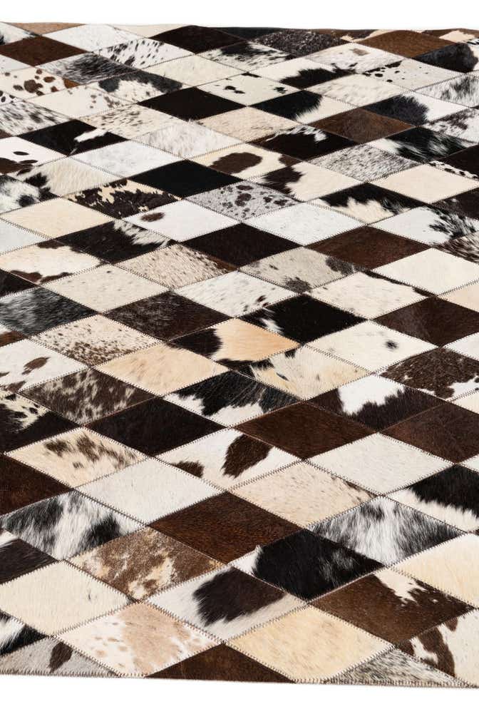 4' x 5' 10 Cowhide Stocks Rug