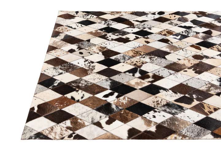 4' 1 x 5' 11 Cowhide Stocks Rug