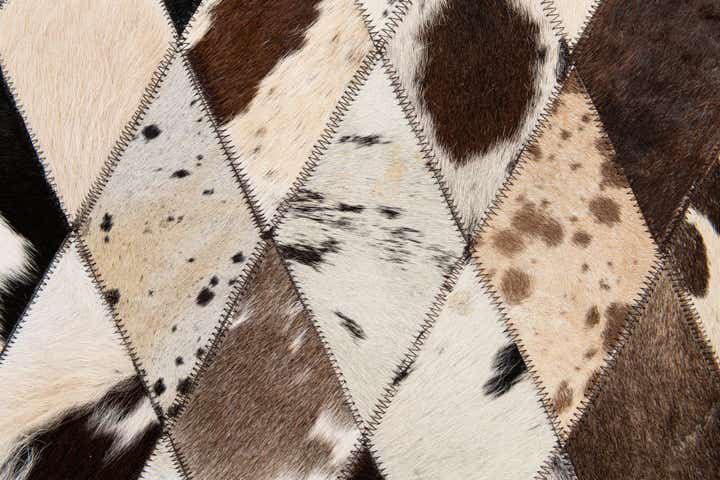 4' 1 x 5' 11 Cowhide Stocks Rug