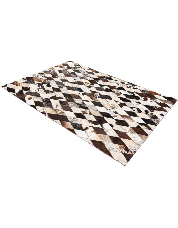 Detail image of 4' x 5' 11 Cowhide Stocks Rug