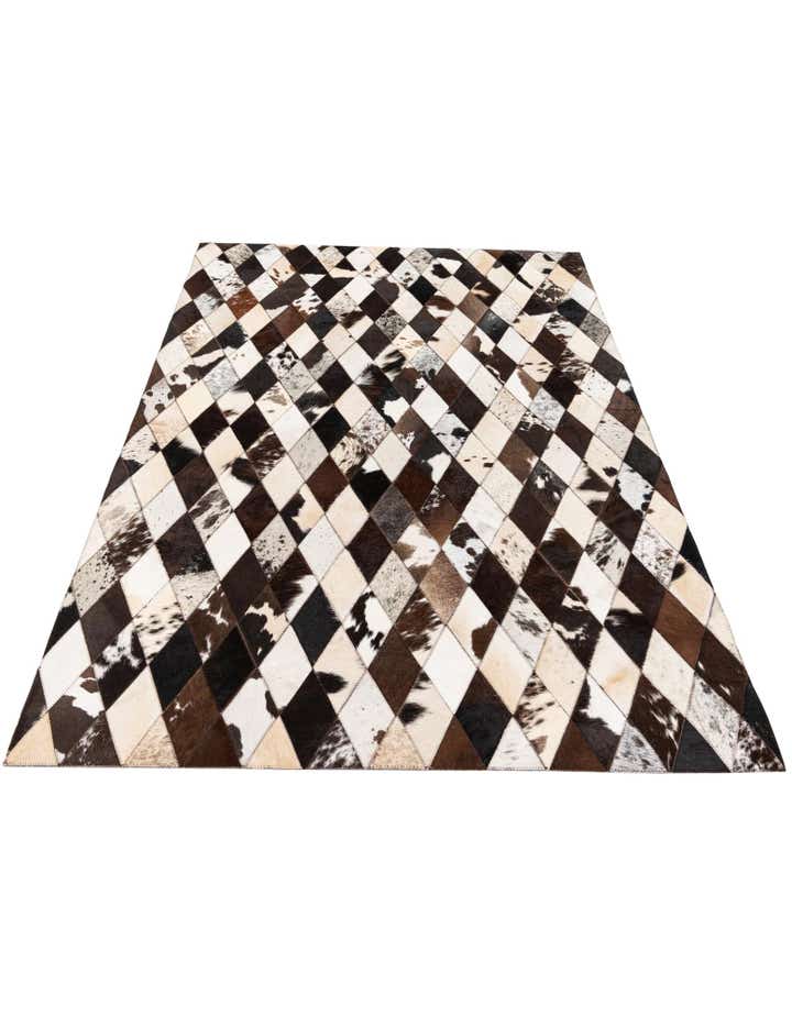 4' 1 x 5' 11 Cowhide Stocks Rug