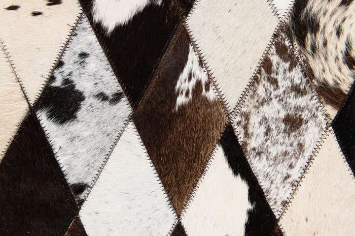 4' 1 x 5' 11 Cowhide Stocks Rug