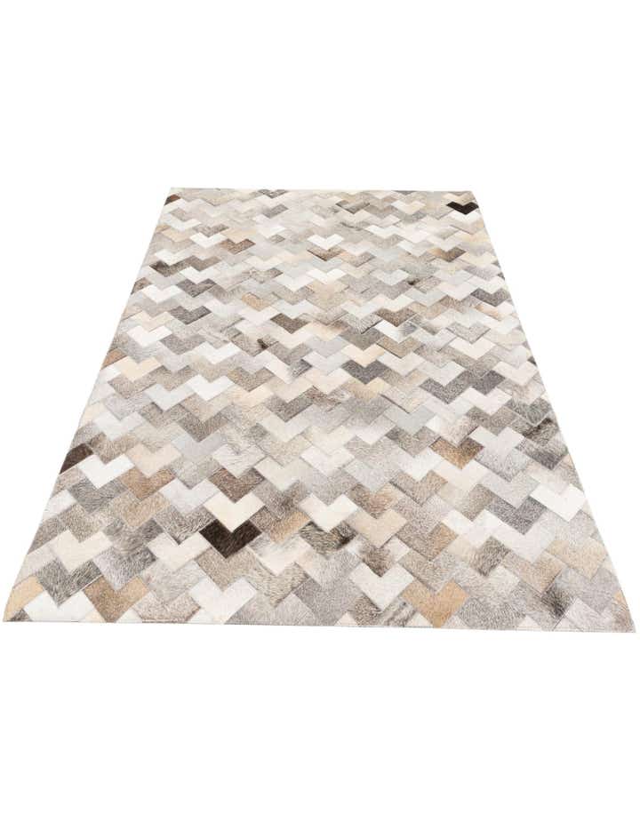 4' 1 x 5' 11 Cowhide Stocks Rug