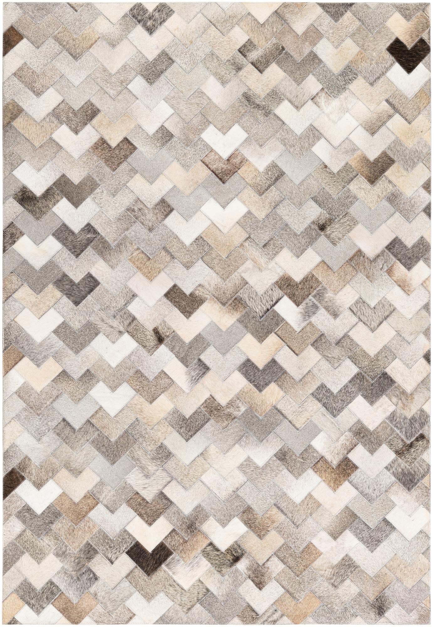 4' 1 x 5' 11 Cowhide Stocks Rug
