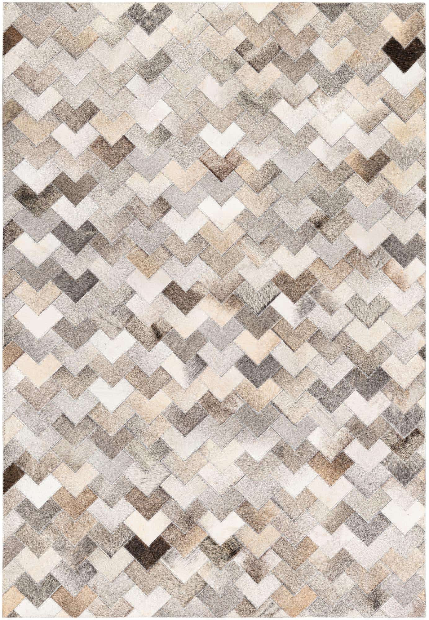 4' 1 x 5' 11 Cowhide Stocks Rug