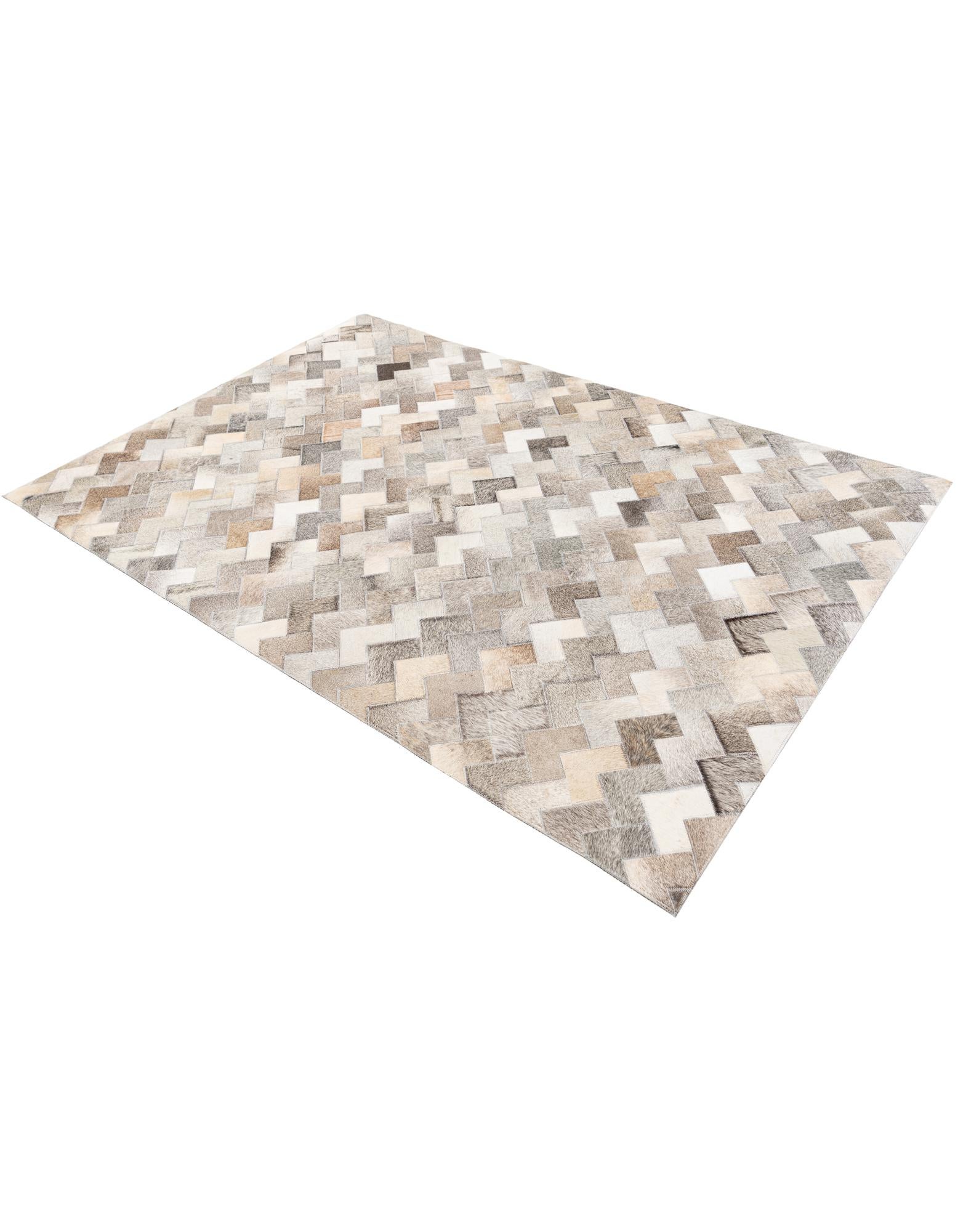 4' 1 x 5' 10 Cowhide Stocks Rug