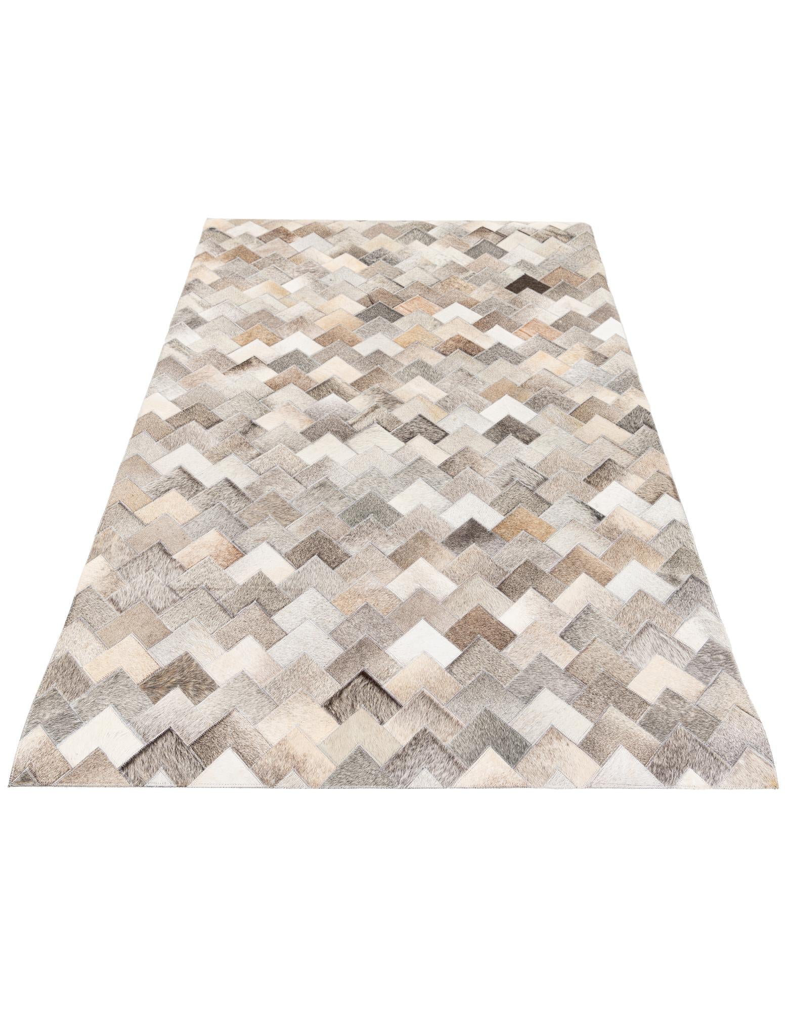 4' 1 x 5' 10 Cowhide Stocks Rug