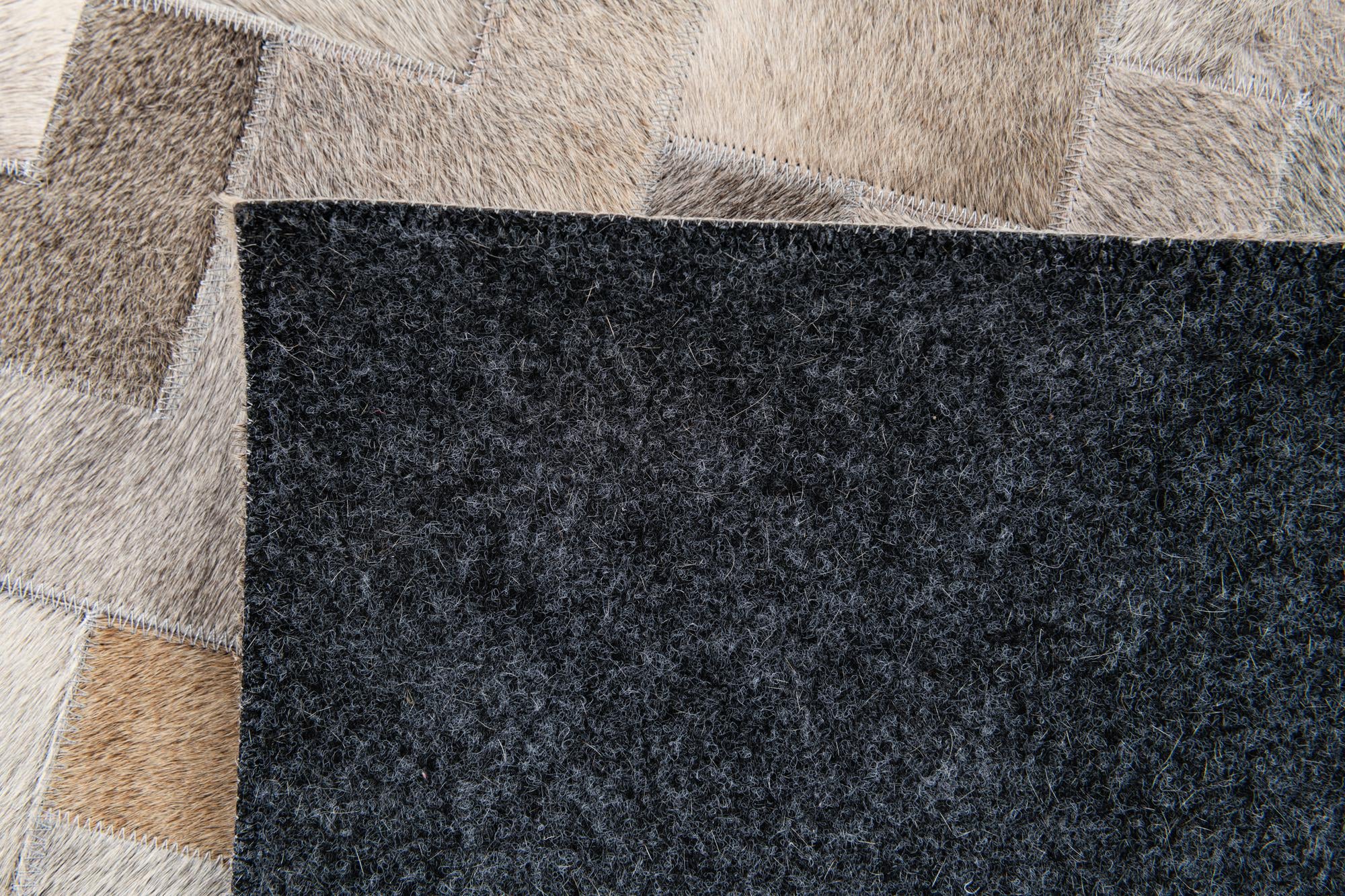 4' 1 x 5' 10 Cowhide Stocks Rug