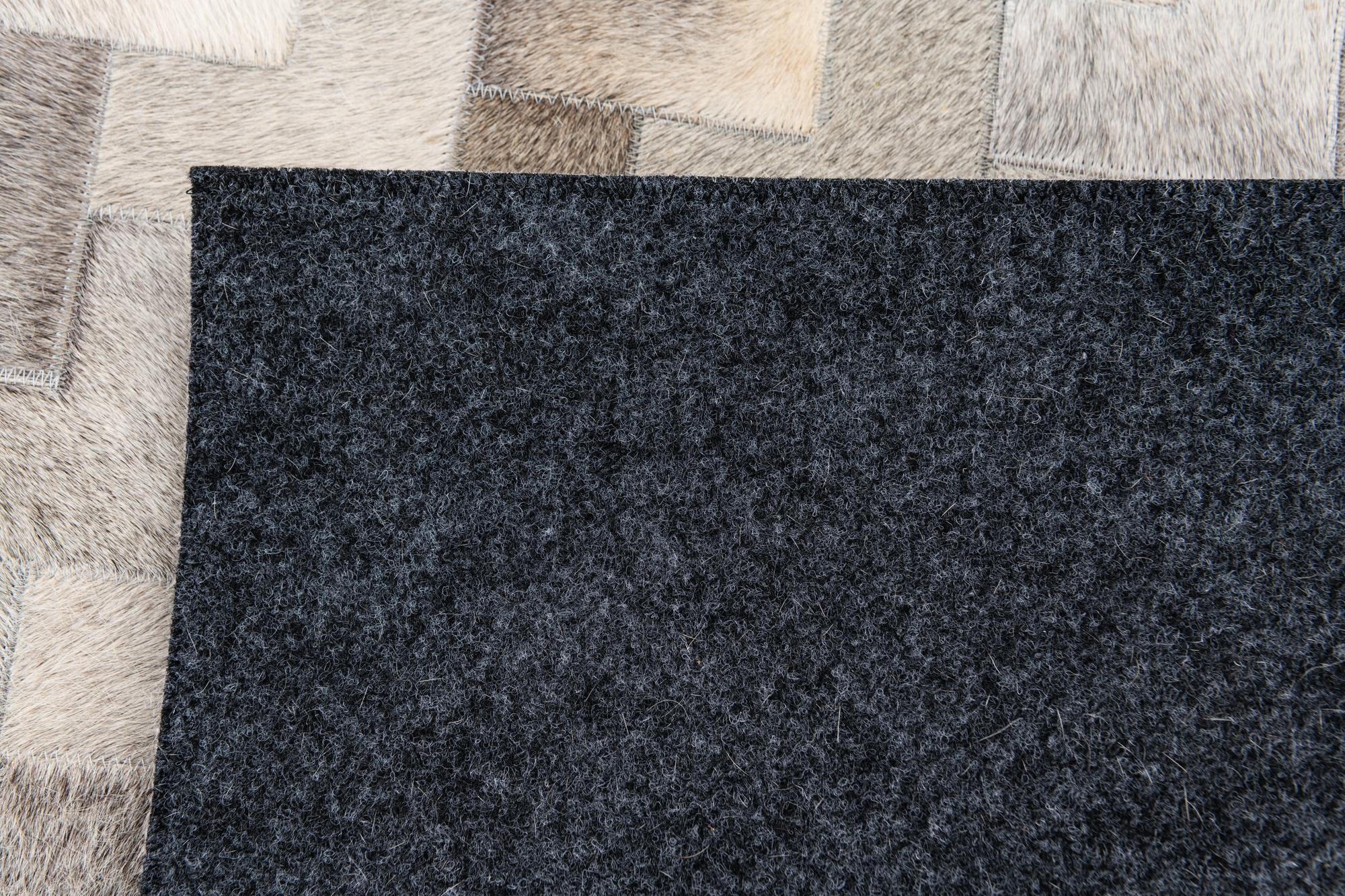4' 1 x 5' 11 Cowhide Stocks Rug