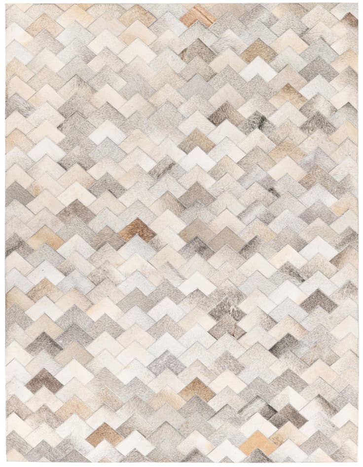 Detail image of 4' 1 x 6' Cowhide Stocks Rug