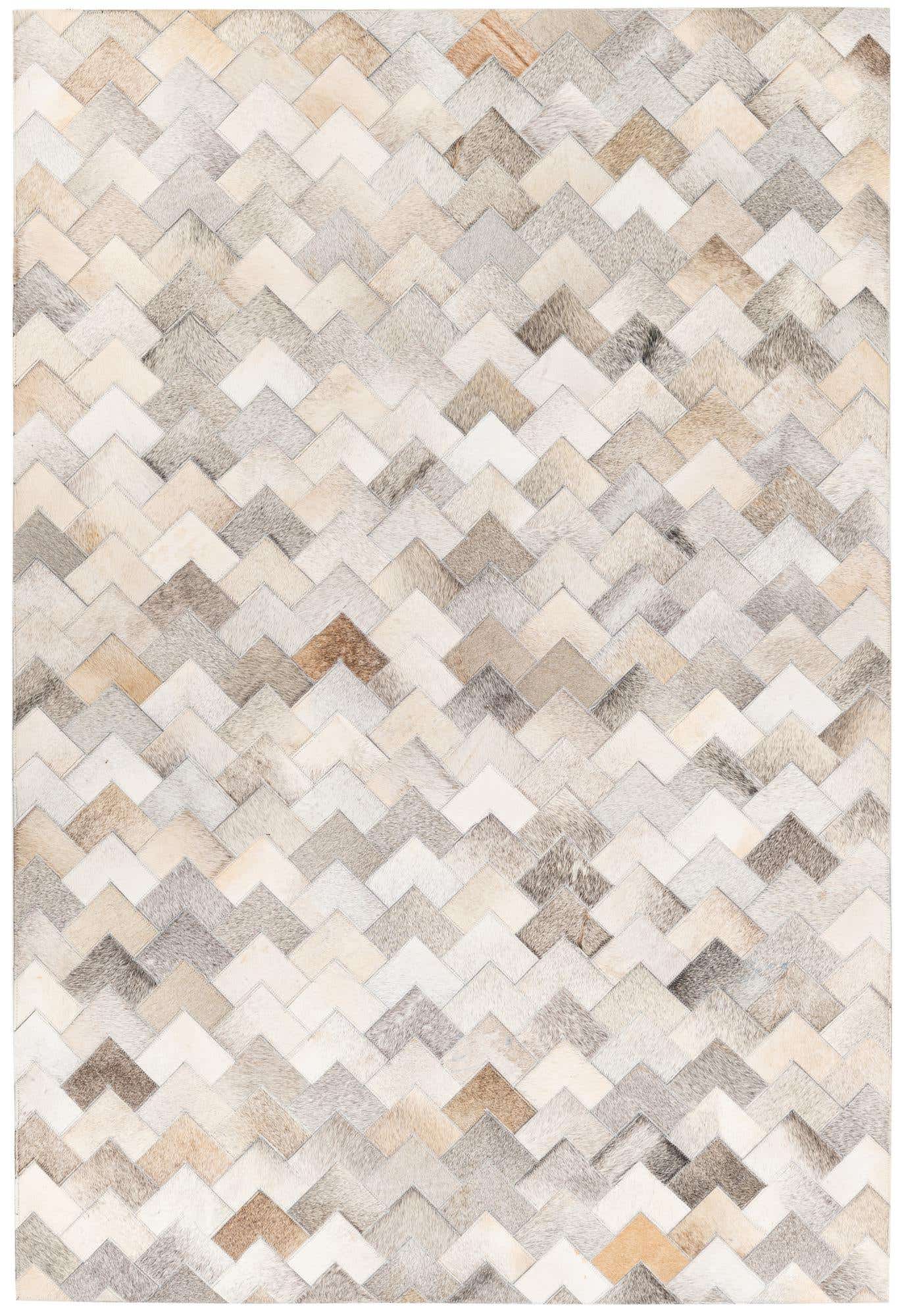 4' 1 x 6' Cowhide Stocks Rug