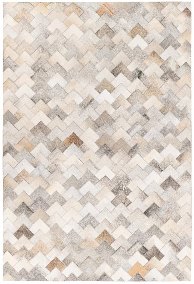 Detail image of 4' 1 x 6' Cowhide Stocks Rug