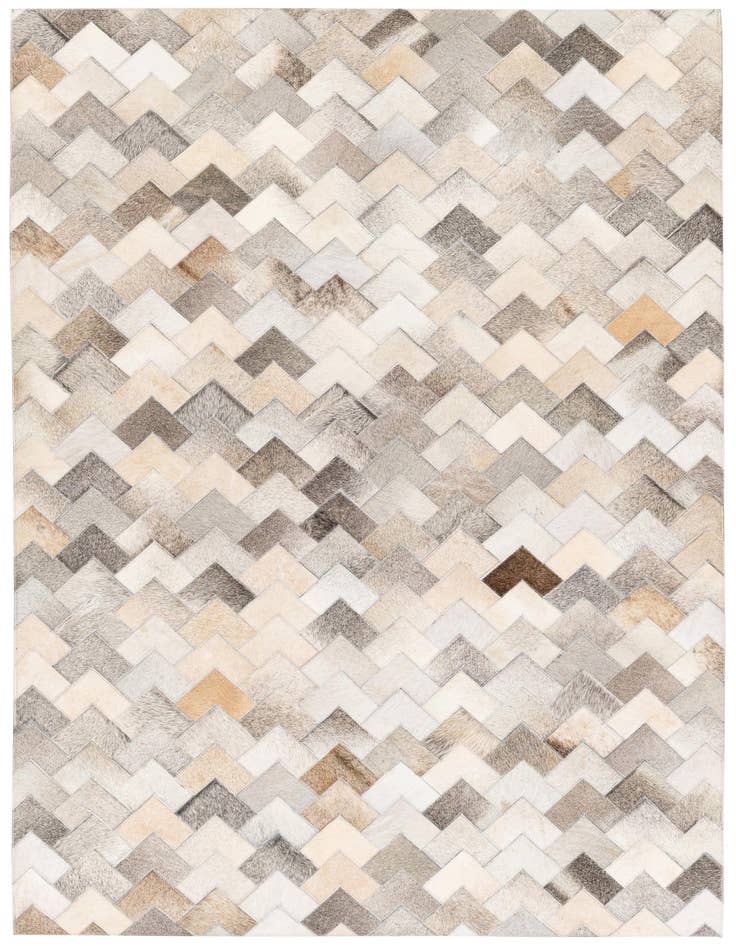 Detail image of 4' 1 x 6' Cowhide Stocks Rug