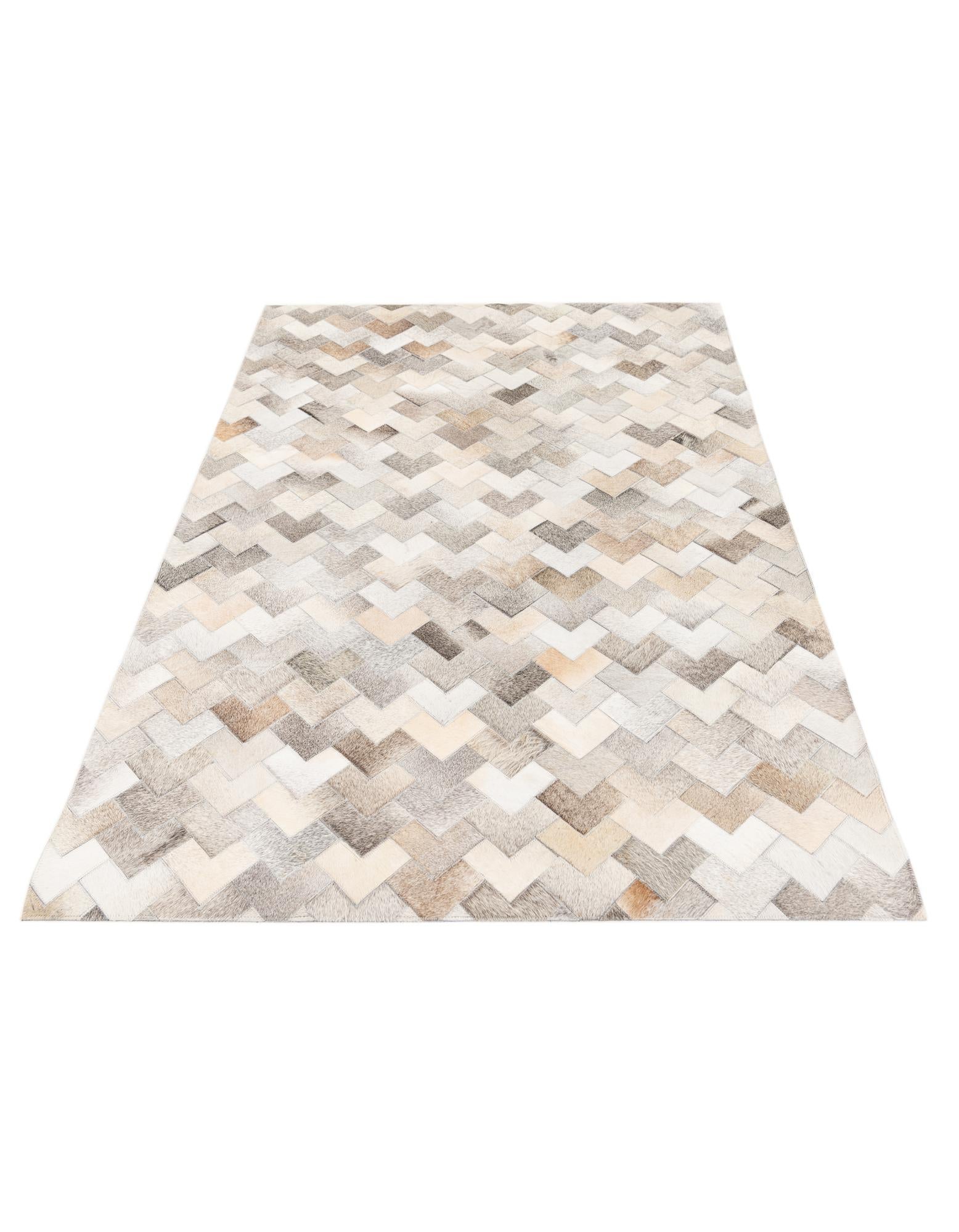 4' 1 x 5' 11 Cowhide Stocks Rug