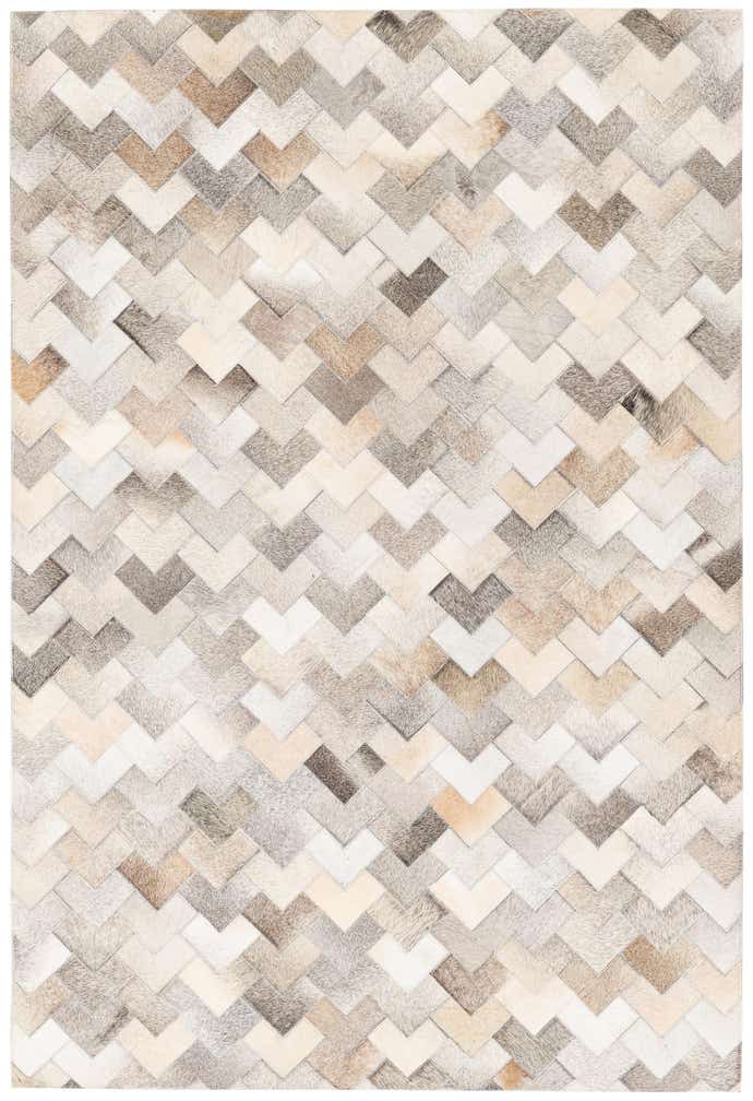 4' 1 x 5' 11 Cowhide Stocks Rug