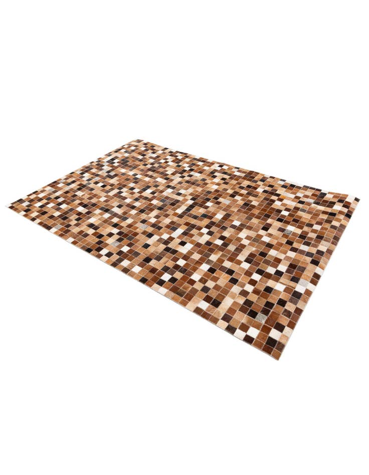 Detail image of 4' x 5' 11 Cowhide Stocks Rug