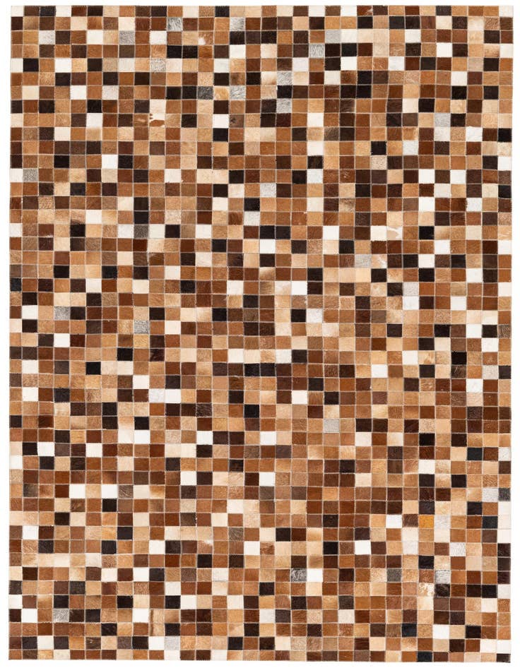 Detail image of 4' x 5' 11 Cowhide Stocks Rug