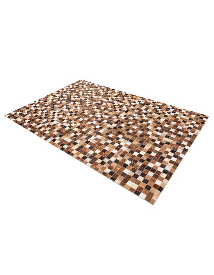 Detail image of 4' x 5' 11 Cowhide Stocks Rug