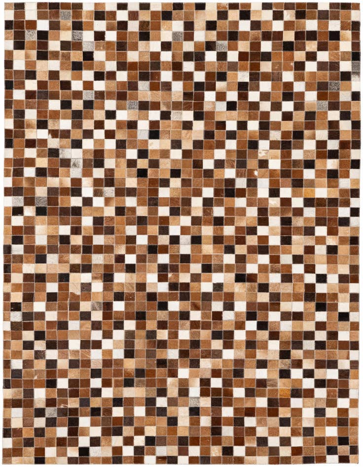 Detail image of 4' x 5' 11 Cowhide Stocks Rug