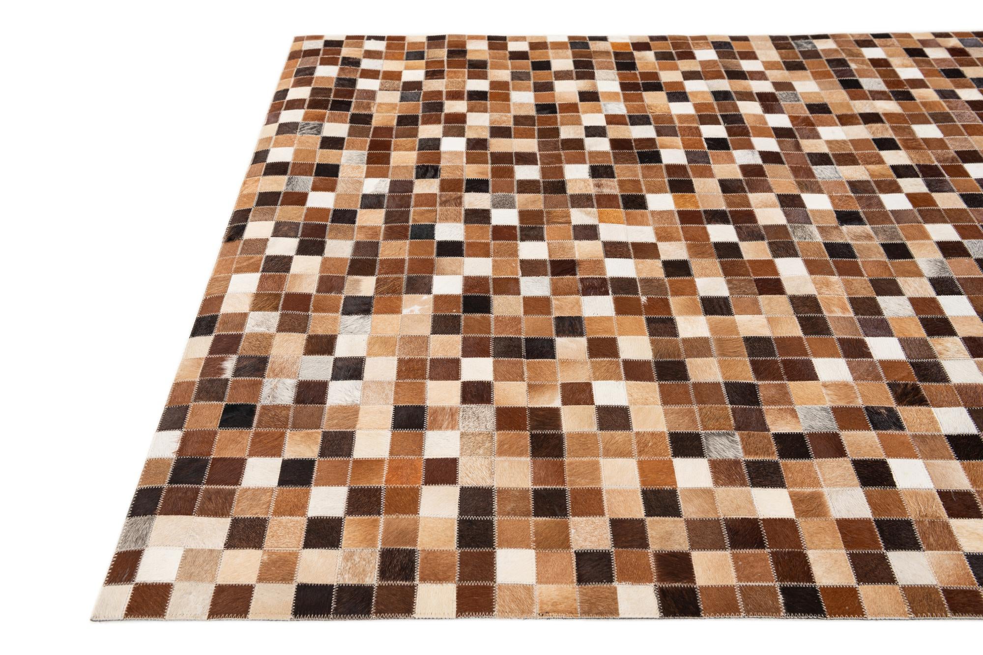 4' x 6' Cowhide Stocks Rug