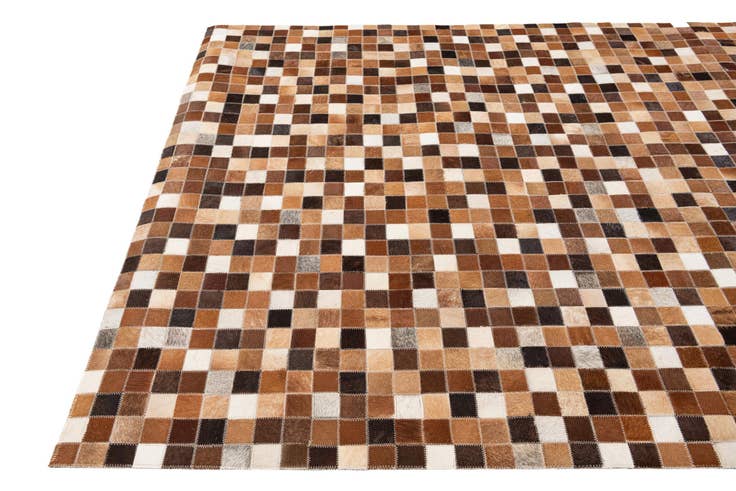 Detail image of 4' x 6' Cowhide Stocks Rug