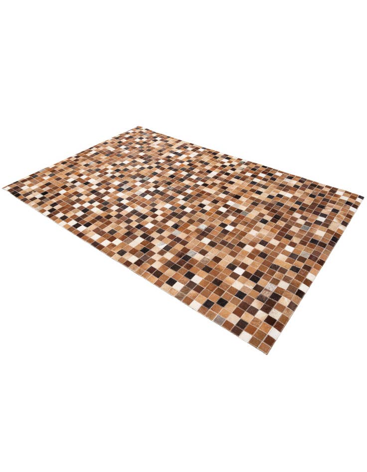 Detail image of 4' x 5' 11 Cowhide Stocks Rug