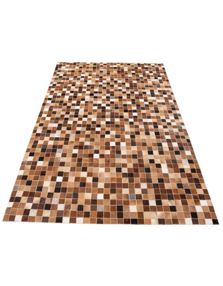 Detail image of 4' x 5' 11 Cowhide Stocks Rug