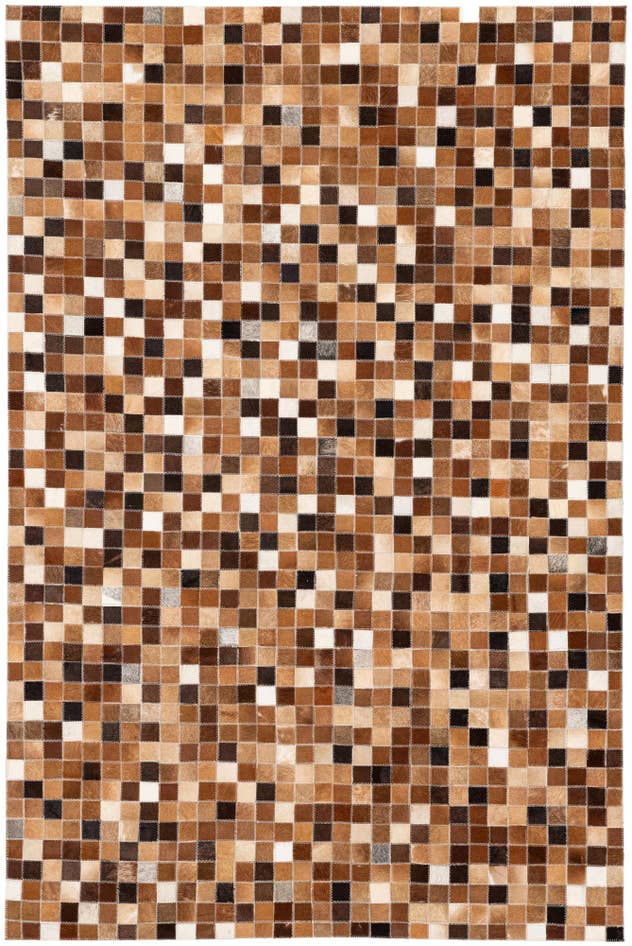 Detail image of 4' x 5' 11 Cowhide Stocks Rug