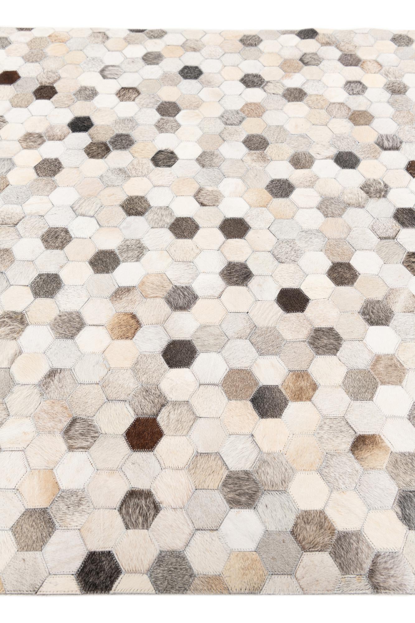 4' x 5' 11 Cowhide Stocks Rug