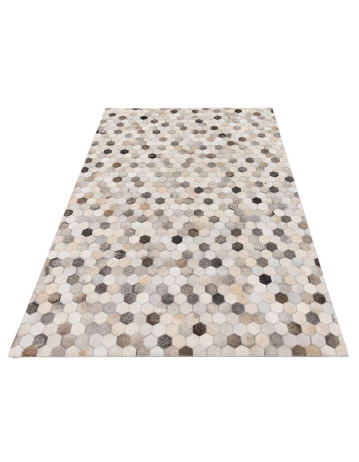 4' x 5' 10 Cowhide Stocks Rug