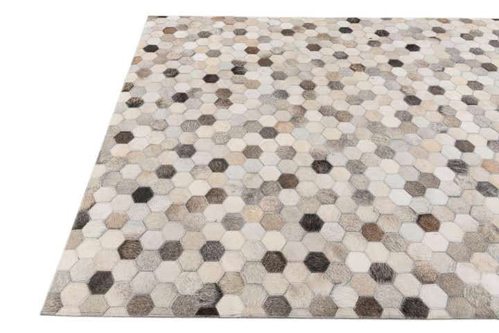 4' x 5' 10 Cowhide Stocks Rug