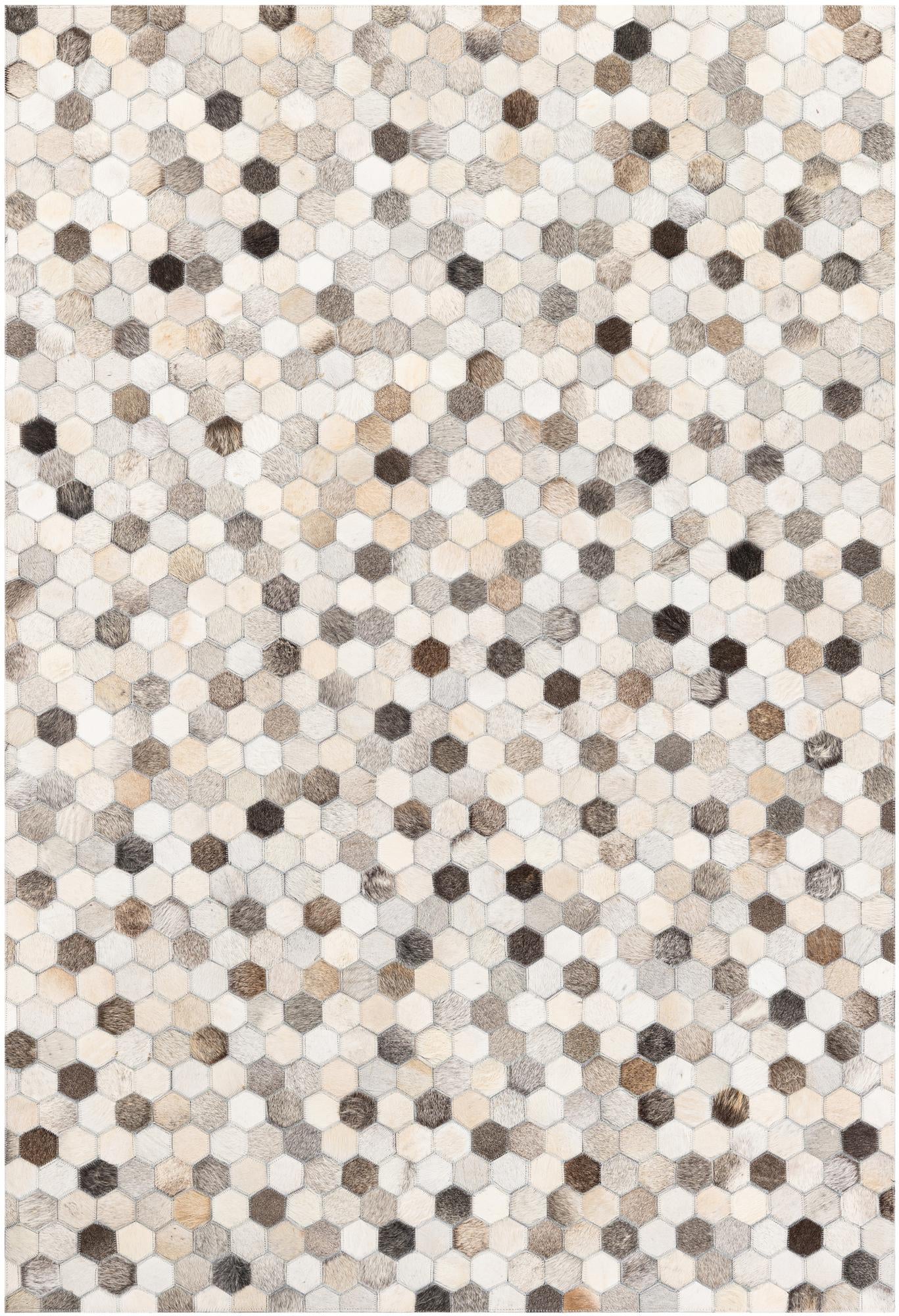 4' x 5' 10 Cowhide Stocks Rug