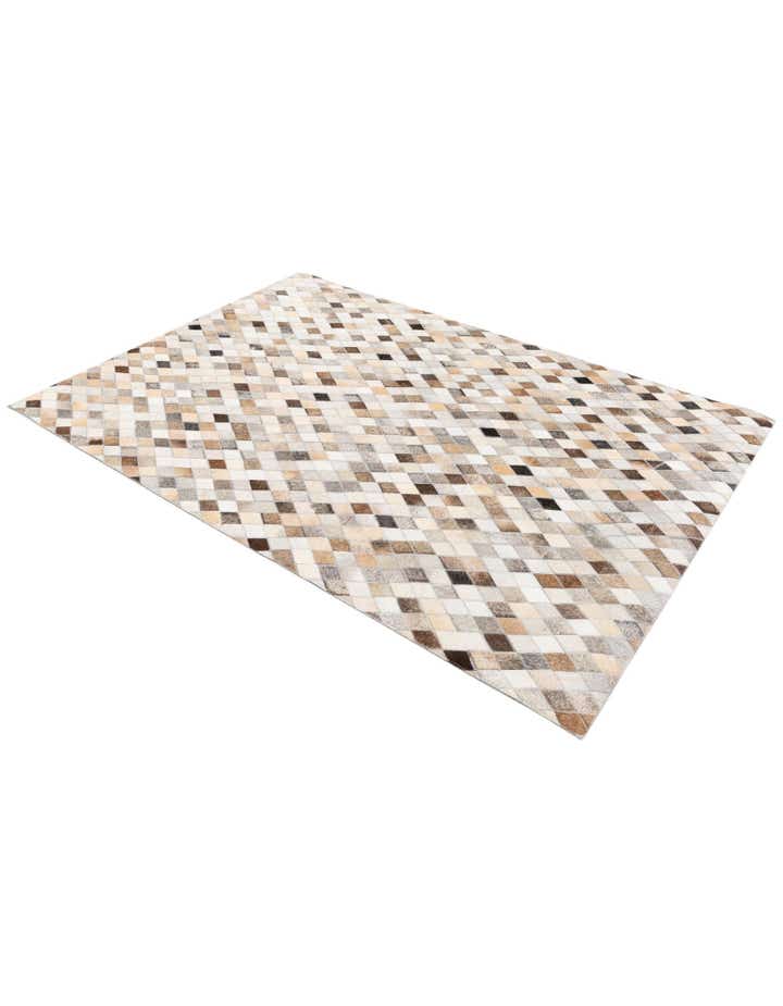 4' 1 x 6' Cowhide Stocks Rug